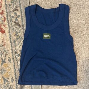 Daily Drills Navy Sleeveless Top
